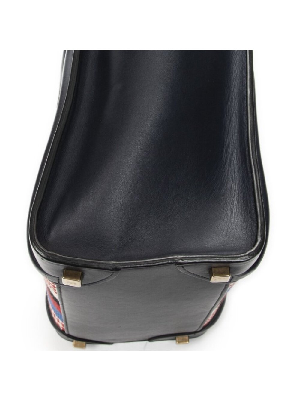 ★SOLD★ Celine Micro Luggage Black Red Blue Calfskin Leather - Picture 7 of 10
